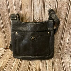 Coach Black Leather Crossbody Bag